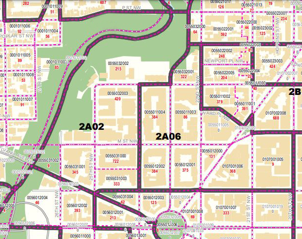 Map of West End single-member districts